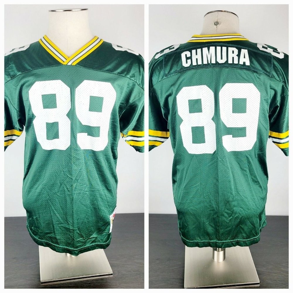 Vintage Mark Chmura Jersey Green Bay Packers Wilson Youth XL 18-20 1990s